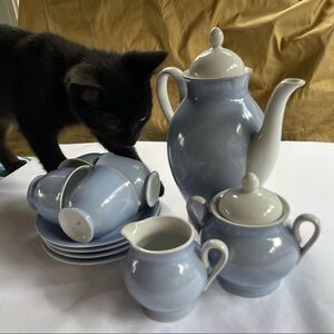 Vintage blue Tea set from JAPAN